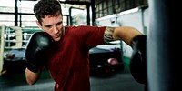 Man Exercise Athletic Boxing Concept