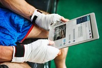 Boxer Training Learning Education Digital Tablet Concept