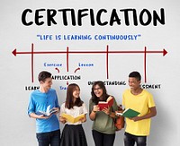School Academy Institute Certification Arrow