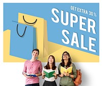 Super Sale Price Discount Concept