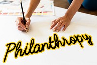 Charity Cursive Writing Word Concept