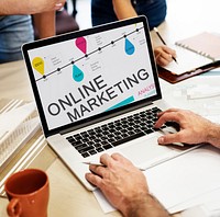 Online Marketing Business Strategy Concept