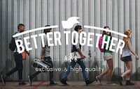 Better Together Freedom Retro Icon
