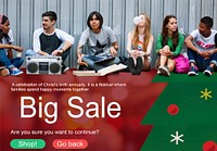 Merry Christmas Big Sale Concept