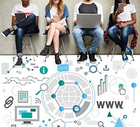 WWW Internet Online Social Media Networking Concept
