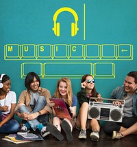 Music Audio Headphone Entertainment Graphic