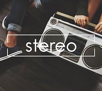 Stereo Vintage Vector Graphic Concept
