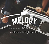 Melody Vintage Vector Graphic Concept