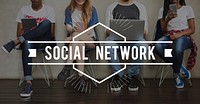 Social Network Connection Communication Icon