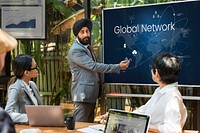 Global Network Community Internet Concept