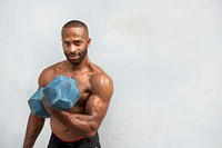 Muscle man at the gym