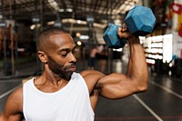 Muscle man at the gym