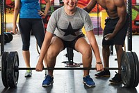 Crossfit group at the gym