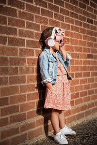 Fashionista Girl Child Adorable Cute Concept