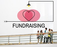 Fundraising Support Heart Icon Concept