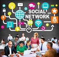 Social Network Internet Online Society Connecting Social Media Concept