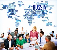 Russia Global World International Countries Globalization Concept