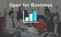 Open for Business Partnership Industry Concept