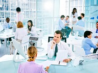 Group of Business People Working Office Meeting Concept