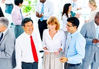 Business People Communication Interaction Colleagues Corporate Concept