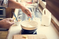 Baking scones at home shoot 