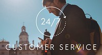 24/7 Help desk customer service overlay