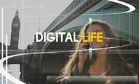 Digital Life Technology Lifestyle Connection Word