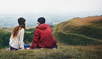 Couple enjoy the nature together