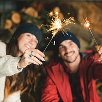 Couple having fun together