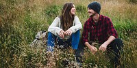 Couple enjoy the nature together