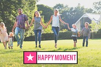 Happy Moment Family Outdoor Background
