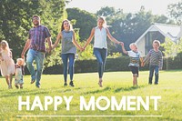 Happy Moment Family Outdoor Background