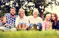 Family Generations Parenting Togetherness Relaxation Concept