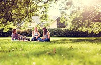 Family Picnic Outdoors Togetherness Relaxation Concept