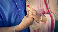 Indian Couple Love Care Concept
