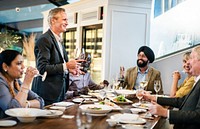 Business People Dining Together Concept