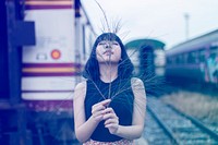 Asian woman fashion shoot