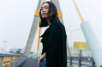 Asian woman in the city