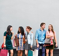 Group Of People Shopping Concept