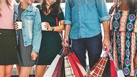 Girlfriends going shopping together