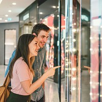 A couple going shopping together