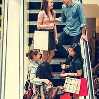 Group Of People Shopping Concept