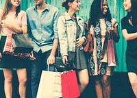 Group Of People Shopping Concept