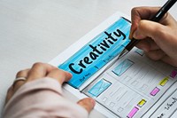 Creative Thinking Webpage Graphic Design Template