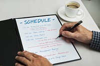 Schedule Daily Planner Organizer Concept