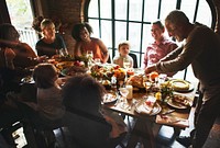 People are celebrating Thanksgiving day