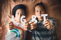 LGBT asian lesbian couple