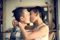 LGBT asian lesbian couple