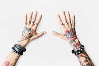Hands showing off tattoos