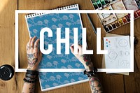 Freedom Chill Positivity Graphic Word